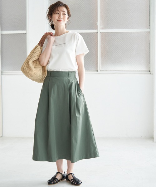 ROPE' PICNIC（ロペピクニック）の「コンパクトTシャツ（Tシャツ/カットソー・レディース・ブラック/ホワイト・38/40）」の6枚目の写真