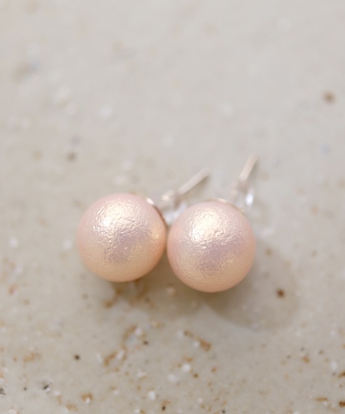 florist（フローリスト）の「つや消しカラーパールピアス（ピアス（両耳用）・レディース・ホワイト/ピンク/グリーン/アイボリー・FREE）」の5枚目の写真