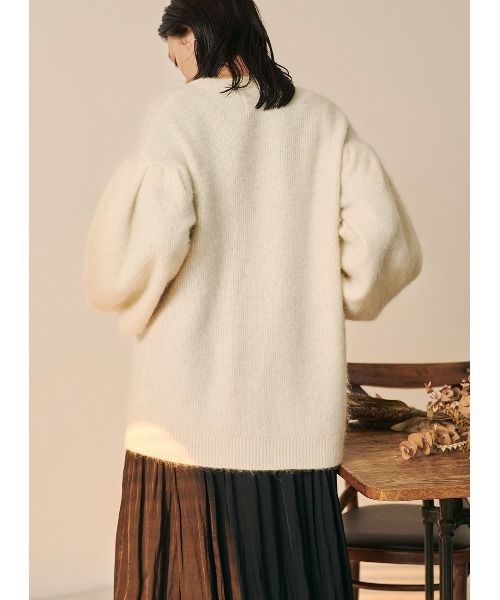 ムム　コエル　COEL カーディガン　美品 COEL（コエル） カーディガン リボンビッグカーディガン レディース