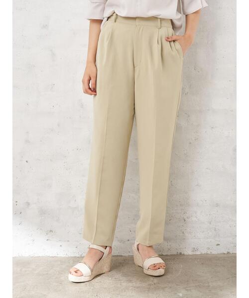 YECCA VECCA(イェッカヴェッカ)の「・タックスリムストレートパンツ*(その他パンツ・レディース・チャコールグレー/グリーン系その他3/ライトグレー・M/S)」の6枚目の写真