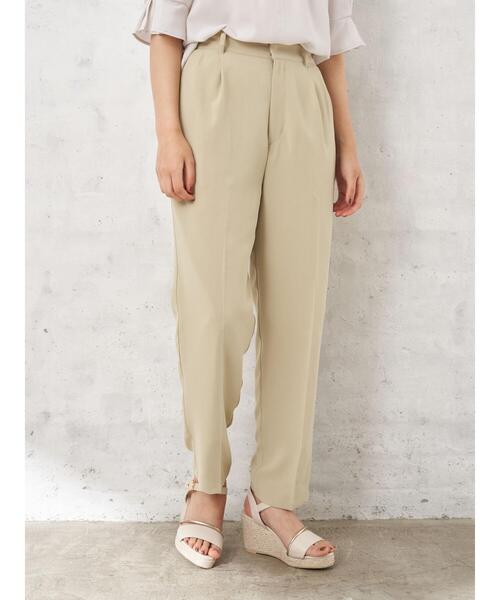 YECCA VECCA(イェッカヴェッカ)の「・タックスリムストレートパンツ*(その他パンツ・レディース・チャコールグレー/グリーン系その他3/ライトグレー・M/S)」の12枚目の写真