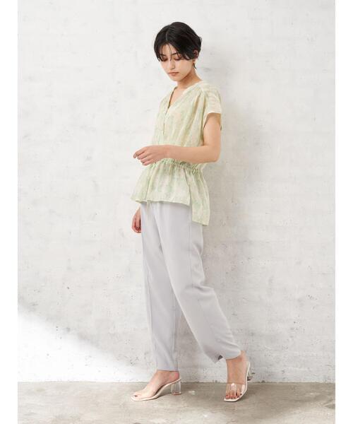 YECCA VECCA(イェッカヴェッカ)の「・タックスリムストレートパンツ*(その他パンツ・レディース・チャコールグレー/グリーン系その他3/ライトグレー・M/S)」の18枚目の写真