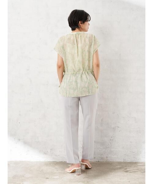 YECCA VECCA(イェッカヴェッカ)の「・タックスリムストレートパンツ*(その他パンツ・レディース・チャコールグレー/グリーン系その他3/ライトグレー・M/S)」の20枚目の写真