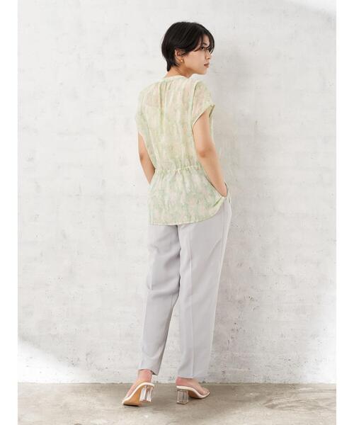 YECCA VECCA(イェッカヴェッカ)の「・タックスリムストレートパンツ*(その他パンツ・レディース・チャコールグレー/グリーン系その他3/ライトグレー・M/S)」の21枚目の写真