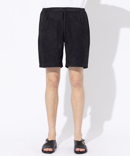 DESIGNWORKS（デザインワークス）の「【セットアップ対応】パンチングスウェード ショーツ（その他パンツ・メンズ・ブラック/ベージュ・44/46/48）」の4枚目の写真