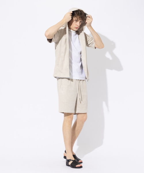 DESIGNWORKS（デザインワークス）の「【セットアップ対応】パンチングスウェード ショーツ（その他パンツ・メンズ・ブラック/ベージュ・44/46/48）」の14枚目の写真