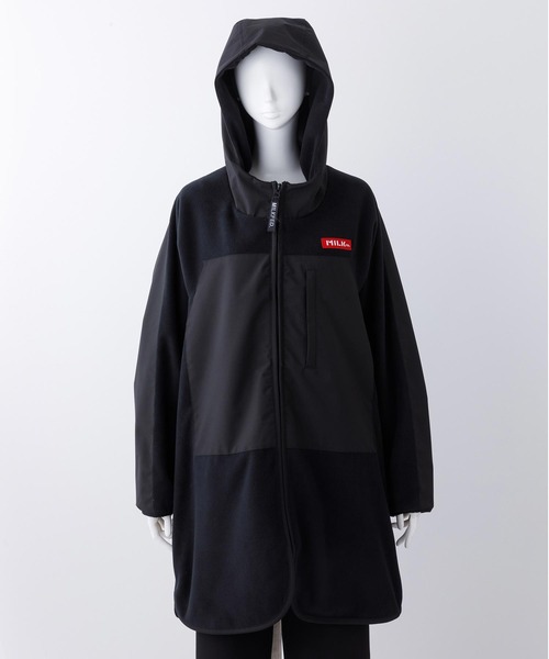 MILKFED.（ミルクフェド）の「HOODED FLEECE LONG JACKET（ブルゾン 