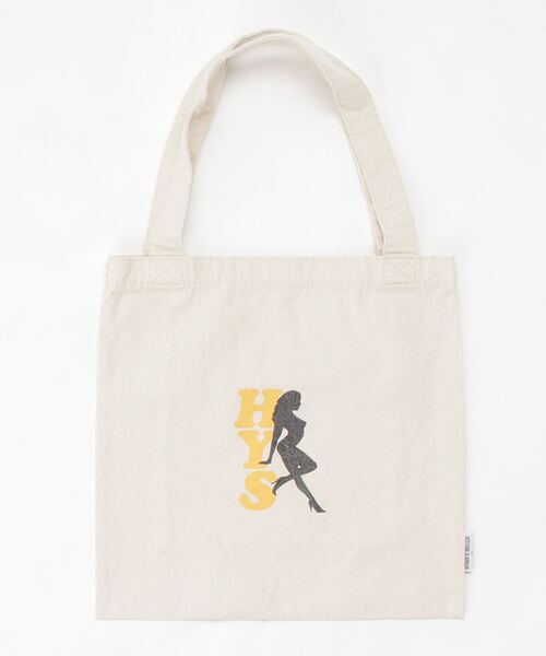 HYSTERIC GLAMOUR（ヒステリックグラマー）の「SUPER SERVICE トート（トートバッグ・レディース・ホワイト/チャコールグレー・FREE）」の8枚目の写真