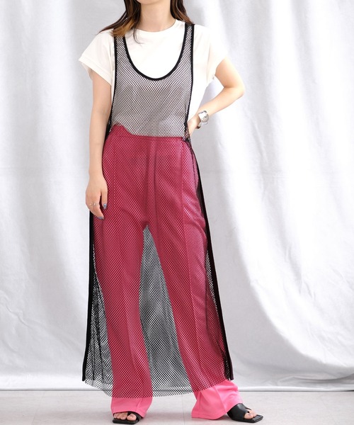 ＡＮＤＪ（アンドジェイ）の「センターシームプレスセミフレアカラーパンツ　スラックス　パンツ（スラックス・レディース・グリーン/レッド/ピンク/ブルー・M）」の14枚目の写真