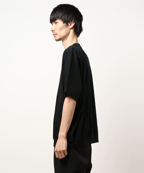 Lui's(ルイス)の「パールプリントドルマンBIGTシャツ(Tシャツ/カットソー・メンズ・ホワイト/ブラック/パープル・FREE)」の4枚目の写真