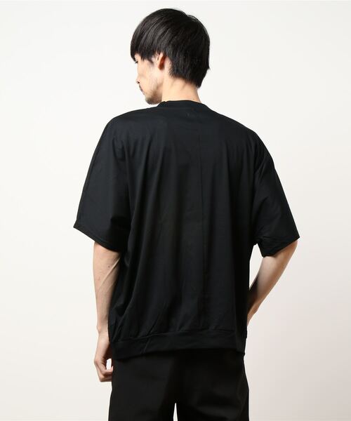 Lui's(ルイス)の「パールプリントドルマンBIGTシャツ(Tシャツ/カットソー・メンズ・ホワイト/ブラック/パープル・FREE)」の5枚目の写真