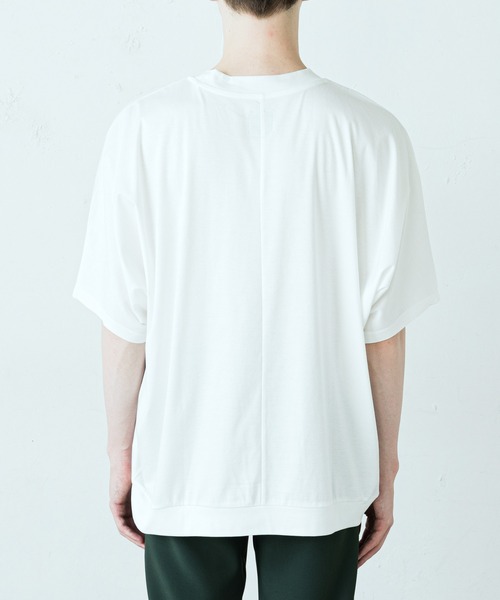 Lui's(ルイス)の「パールプリントドルマンBIGTシャツ(Tシャツ/カットソー・メンズ・ホワイト/ブラック/パープル・FREE)」の14枚目の写真