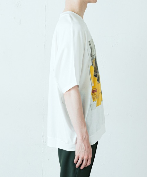 Lui's(ルイス)の「パールプリントドルマンBIGTシャツ(Tシャツ/カットソー・メンズ・ホワイト/ブラック/パープル・FREE)」の15枚目の写真