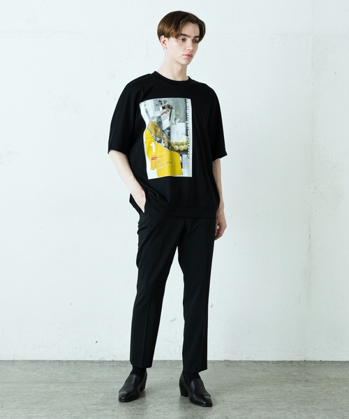 Lui's(ルイス)の「パールプリントドルマンBIGTシャツ(Tシャツ/カットソー・メンズ・ホワイト/ブラック/パープル・FREE)」の11枚目の写真