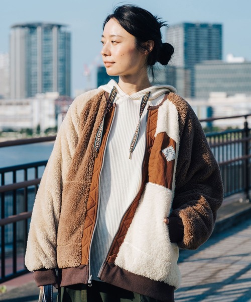 KRIFF MAYER Lady's Collection(クリフメイヤーレディースコレクション)の「ひっくりノーカラーJK(ノーカラージャケット・レディース・ブラック/ベージュ/カーキ/ライトブラウン/セージグリーン・MEDIUM/LARGE)」の17枚目の写真