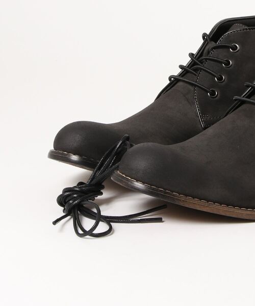 HIDEAWAYS NICOLE（ハイダウェイニコル）の「ファブリックチャッカブーツ（ブーツ・メンズ・チャコールグレー/ネイビー/ダークブラウン/ブラウン・26.0cm/27.0cm/25.0cm/26.5cm/27.5cm/25.5cm）」の7枚目の写真