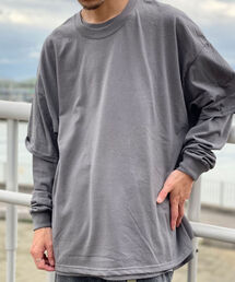 GLOSTER | レイヤードTシャツ(※半袖T×ロンTセット)(Tシャツ/カットソー)