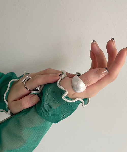SANSeLF（サンセルフ）の「【SANSeLF】round shape ring　sanak21a006（リング・レディース・ゴールド/シルバー・FREE）」の8枚目の写真