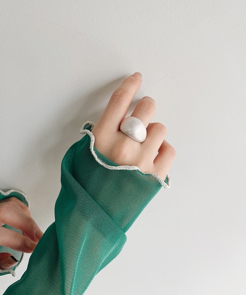SANSeLF（サンセルフ）の「【SANSeLF】round shape ring　sanak21a006（リング・レディース・ゴールド/シルバー・FREE）」の7枚目の写真
