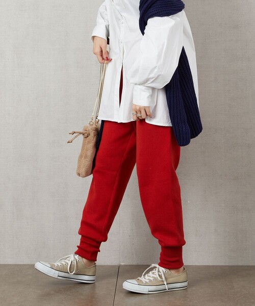 FREAK'S STORE（フリークスストア）の「▽【WEB限定】ニットジョガーパンツ（その他パンツ・レディース・ナチュラル/グレー/ブラック/ブルー/グリーン/ベージュ/レッド・SMALL/MEDIUM）」の7枚目の写真