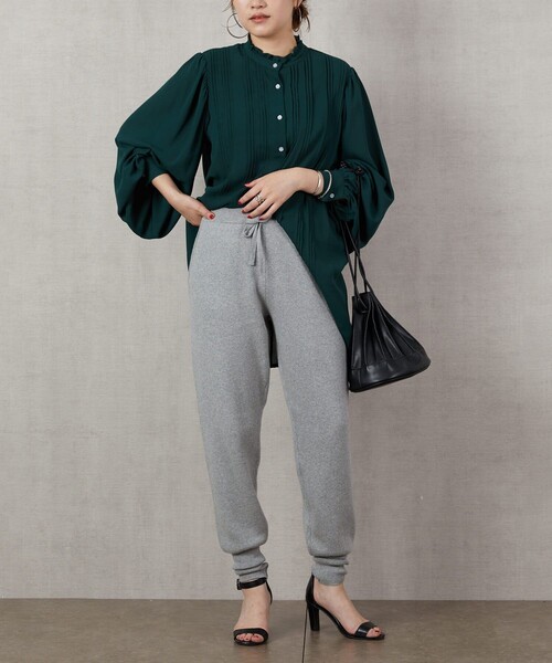 FREAK'S STORE（フリークスストア）の「▽【WEB限定】ニットジョガーパンツ（その他パンツ・レディース・ナチュラル/グレー/ブラック/ブルー/グリーン/ベージュ/レッド・SMALL/MEDIUM）」の8枚目の写真