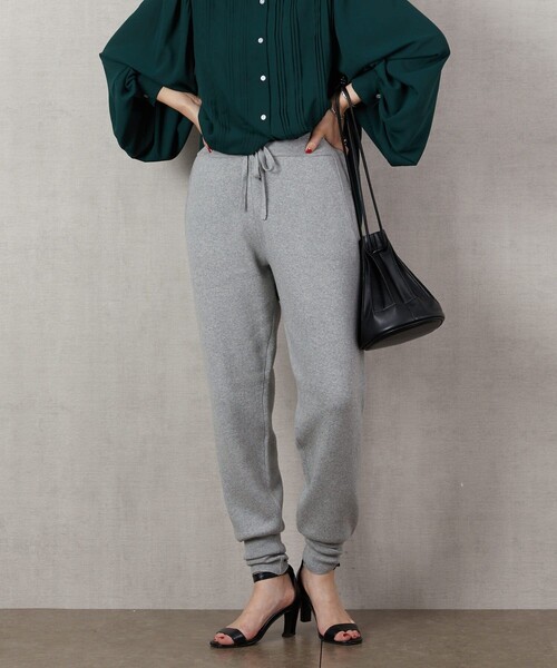 FREAK'S STORE（フリークスストア）の「▽【WEB限定】ニットジョガーパンツ（その他パンツ・レディース・ナチュラル/グレー/ブラック/ブルー/グリーン/ベージュ/レッド・SMALL/MEDIUM）」の12枚目の写真