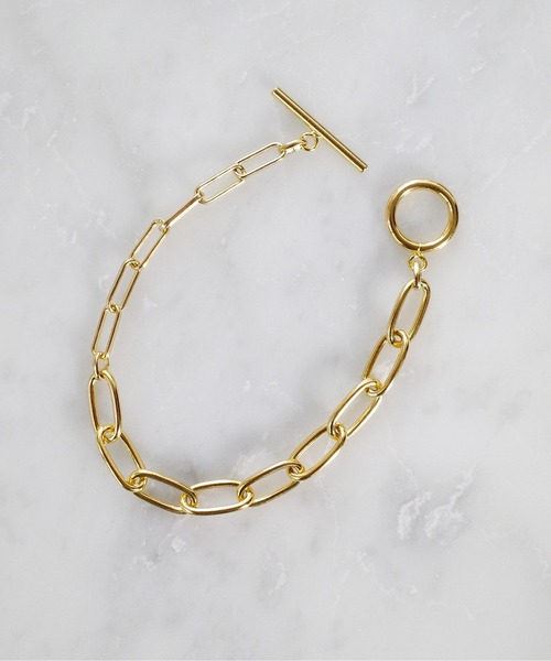 SIGNAL(シグナル)の「【SIGNAL/シグナル】Gradient Mix Chain Bracelet/ チェーンブレスレット(ブレスレット・レディース・ゴールド・16.5cm)」の9枚目の写真