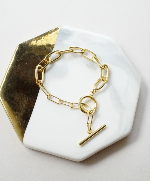 SIGNAL(シグナル)の「【SIGNAL/シグナル】Gradient Mix Chain Bracelet/ チェーンブレスレット(ブレスレット・レディース・ゴールド・16.5cm)」の6枚目の写真