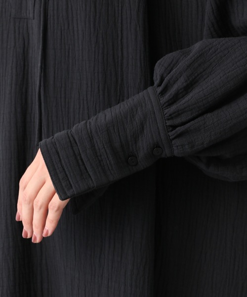 e/rm（イーアールエム）の「【e/rm】ダブルガーゼマキシワンピース 236472（ワンピース・レディース・オフホワイト/ブラック・FREE）」の16枚目の写真