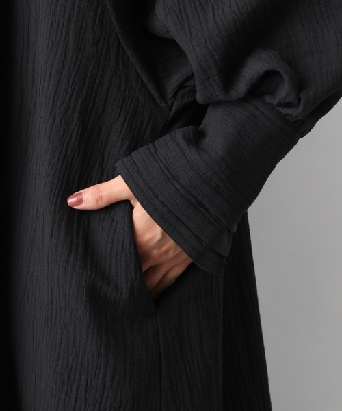 e/rm（イーアールエム）の「【e/rm】ダブルガーゼマキシワンピース 236472（ワンピース・レディース・オフホワイト/ブラック・FREE）」の18枚目の写真