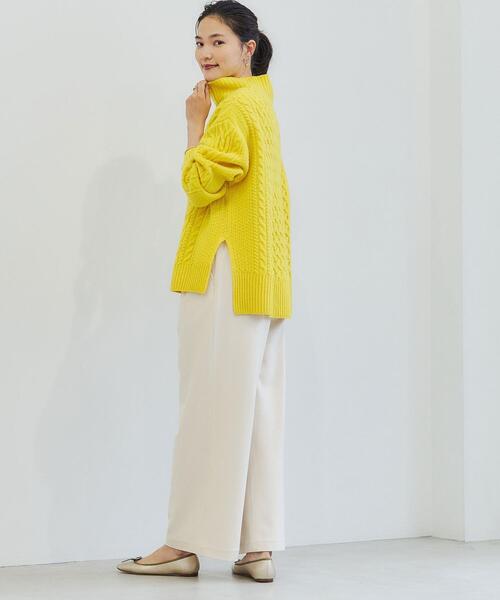 green label relaxing(グリーンレーベルリラクシング)の「オルマイパンツ ウラキモウ ワイド -マシーンウォッシャブル・ストレッチ・防シワ・帯電防止-(その他パンツ・レディース・ホワイト/ブラック/その他1/コバルトブルー/ピンク・44/40/38/42/36/34)」の7枚目の写真