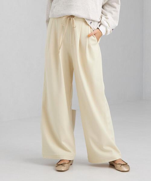 green label relaxing(グリーンレーベルリラクシング)の「オルマイパンツ ウラキモウ ワイド -マシーンウォッシャブル・ストレッチ・防シワ・帯電防止-(その他パンツ・レディース・ホワイト/ブラック/その他1/コバルトブルー/ピンク・44/40/38/42/36/34)」の13枚目の写真