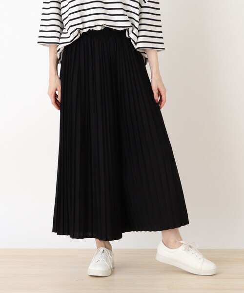 Cutie Blonde(キューティーブロンド)の「◆【吸湿発熱/S-LL】すそくるっプリーツパンツ(その他パンツ・レディース・カーキ/レンガ/チャコールグレー/ブラック/ブラウン系その他・03/01/04/02)」の2枚目の写真