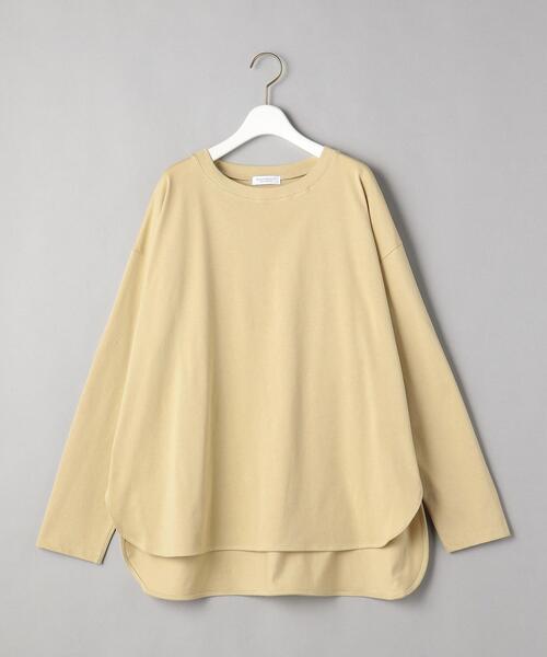 BEAUTY&YOUTH UNITED ARROWS（ビューティーアンドユースユナイテッドアローズ）の「BY シャツテール ロングスリーブ カットソー（Tシャツ/カットソー・レディース・ホワイト/ベージュ/ダークグレー・FREE）」の22枚目の写真