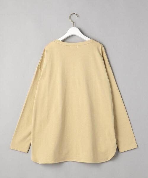 BEAUTY&YOUTH UNITED ARROWS（ビューティーアンドユースユナイテッドアローズ）の「BY シャツテール ロングスリーブ カットソー（Tシャツ/カットソー・レディース・ホワイト/ベージュ/ダークグレー・FREE）」の21枚目の写真