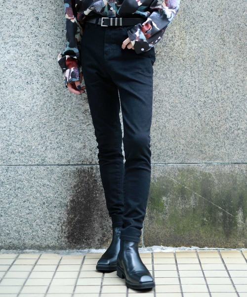 G.O.C（ジーオーシー）の「ハイライズ ストレッチ スキニーパンツ（その他パンツ・メンズ・ブラック/ブラック系その他・SMALL/MEDIUM/LARGE/X-LARGE）」の2枚目の写真