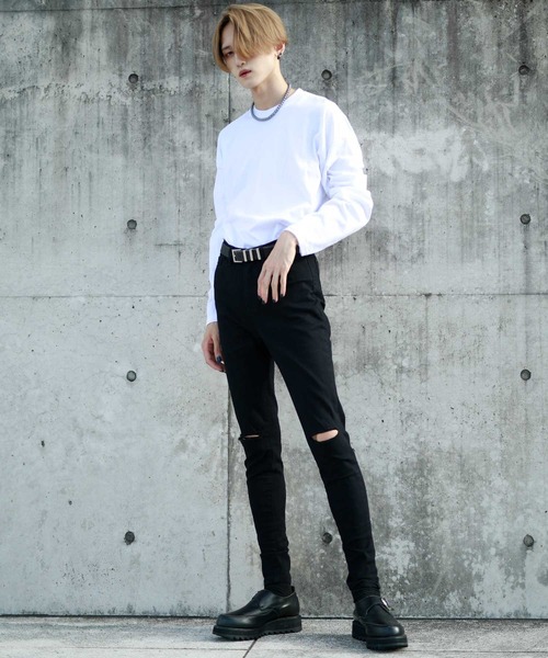 G.O.C（ジーオーシー）の「ハイライズ ストレッチ スキニーパンツ（その他パンツ・メンズ・ブラック/ブラック系その他・SMALL/MEDIUM/LARGE/X-LARGE）」の3枚目の写真