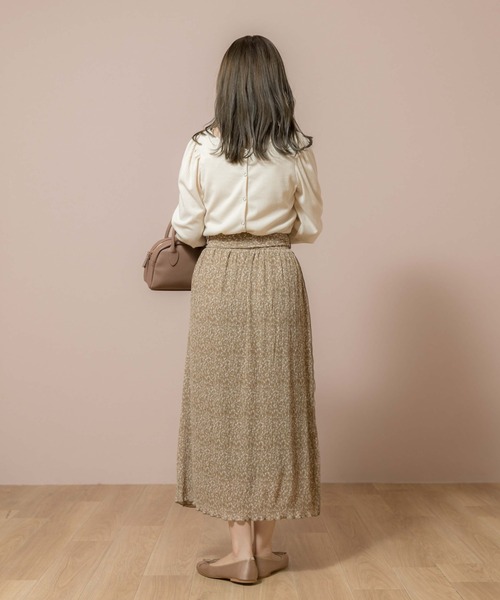 flower（フラワー）の「リングリブロングスリーブ（Tシャツ/カットソー・レディース・ピンク/アイボリー・FREE）」の14枚目の写真