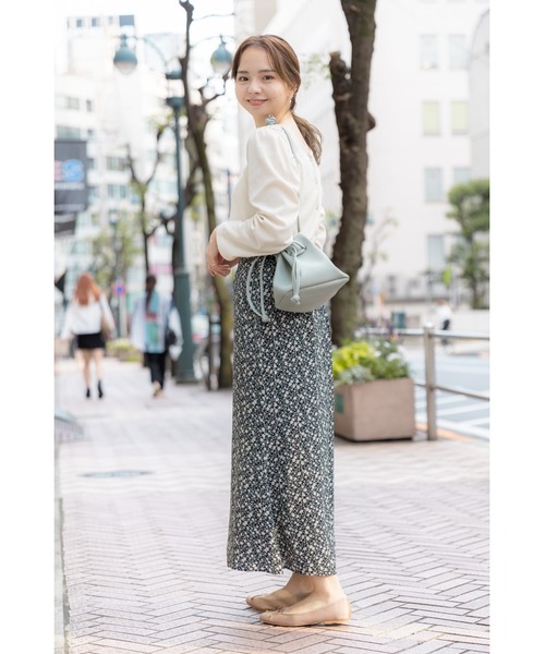 flower（フラワー）の「リングリブロングスリーブ（Tシャツ/カットソー・レディース・ピンク/アイボリー・FREE）」の9枚目の写真