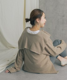 セーラーカラーVネックニットプルオーバー