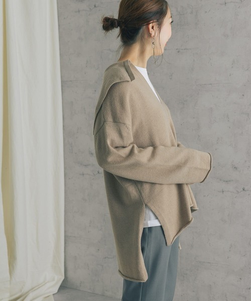 URBAN RESEARCH ROSSO（アーバンリサーチロッソ）の「セーラーカラーVネックニットプルオーバー（ニット/セーター・レディース・ベージュ/ブラック・FREE）」の6枚目の写真