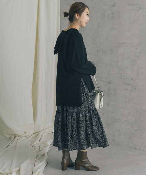 URBAN RESEARCH ROSSO（アーバンリサーチロッソ）の「セーラーカラーVネックニットプルオーバー（ニット/セーター・レディース・ベージュ/ブラック・FREE）」の13枚目の写真