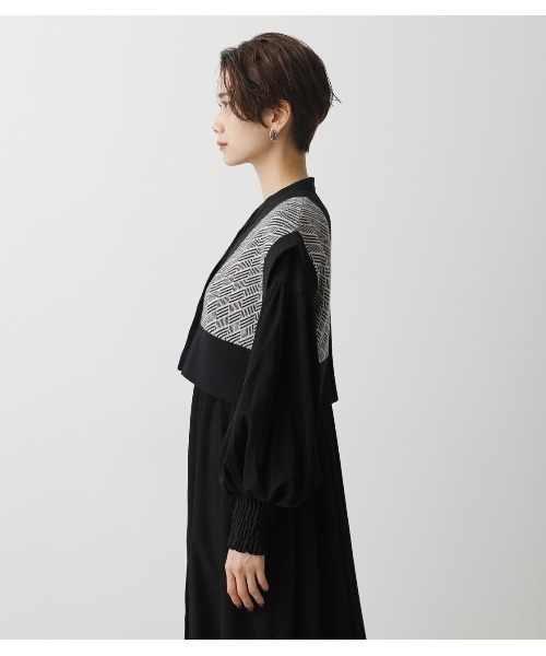 AZUL by moussy(アズールバイマウジー)の「PATTERN COMPACT KNIT VEST/パターンコンパクトニットベスト(タンクトップ・レディース・ブラウン系その他/ブラック系その他・FREE)」の9枚目の写真