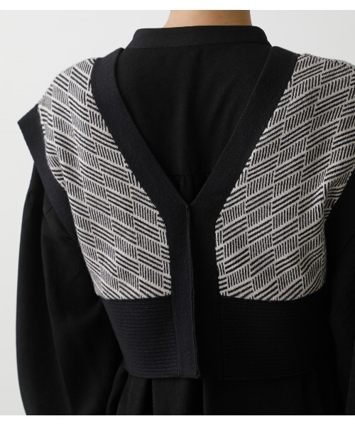 AZUL by moussy(アズールバイマウジー)の「PATTERN COMPACT KNIT VEST/パターンコンパクトニットベスト(タンクトップ・レディース・ブラウン系その他/ブラック系その他・FREE)」の12枚目の写真