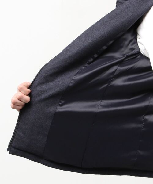 TORNADO MART（トルネードマート）の「TORNADO MART∴ＳｕｎＷａｒｍシャークスキンダウンブルゾン（ブルゾン・メンズ・グレー/ベージュ/ネイビー・LARGE/MEDIUM）」の6枚目の写真