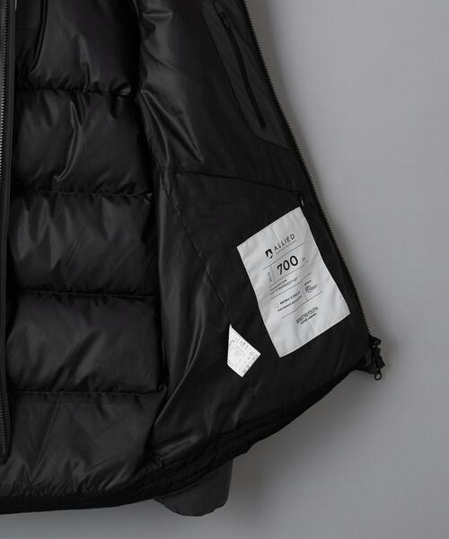 BEAUTY&YOUTH UNITED ARROWS（ビューティーアンドユースユナイテッドアローズ）の「BY “小松マテーレ” ナイロン  ALLIED ダウンジャケット（ダウンジャケット/コート・メンズ・ブラック/オリーブ/ダークグレー・S/M/L/XL）」の15枚目の写真