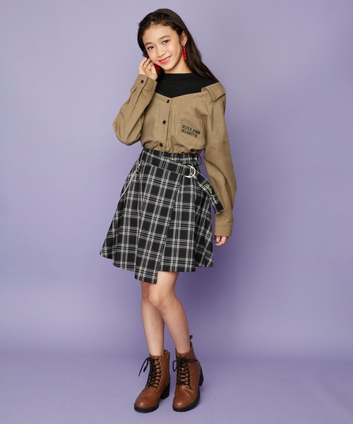 SISTER JENNI(SISTER JENNI)の「ドッキングコーデュロイシャツ(シャツ/ブラウス・キッズ・ベージュ/ラベンダー/カーキ・140cm/150cm/130cm/160cm)」の20枚目の写真