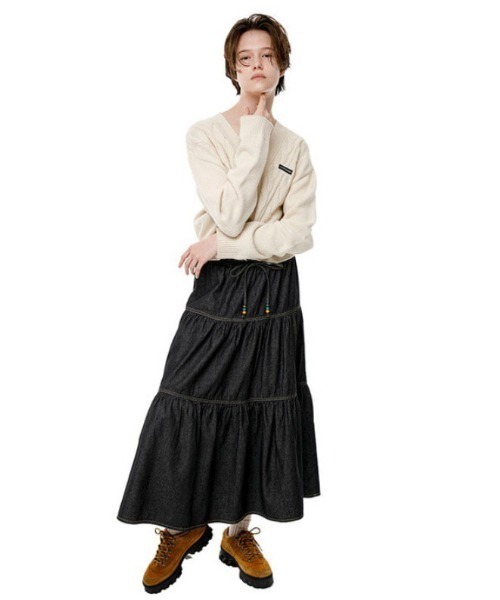 runningHIGH(ランニングハイ)の「【running high/ランニングハイ】LAMB'S WOOL CABLE CROP CARDIGAN ウール クロップド丈 シンプル カーディガン(カーディガン/ボレロ・レディース・パープル/レッド/カーキ/ミント/アイボリー・ONE SIZE)」の9枚目の写真