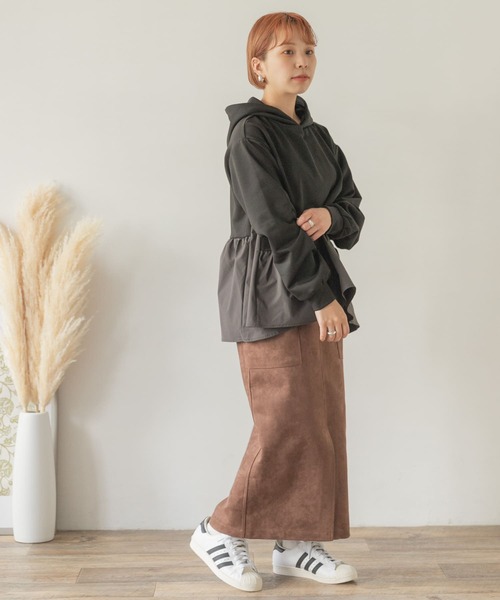 ITEMS URBANRESEARCH(アイテムズ アーバンリサーチ)の「ドッキングフーディー(パーカー・レディース・ベージュ/ブルー/ブラック・FREE)」の20枚目の写真