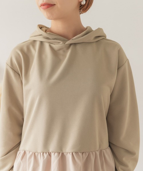 ITEMS URBANRESEARCH(アイテムズ アーバンリサーチ)の「ドッキングフーディー(パーカー・レディース・ベージュ/ブルー/ブラック・FREE)」の21枚目の写真